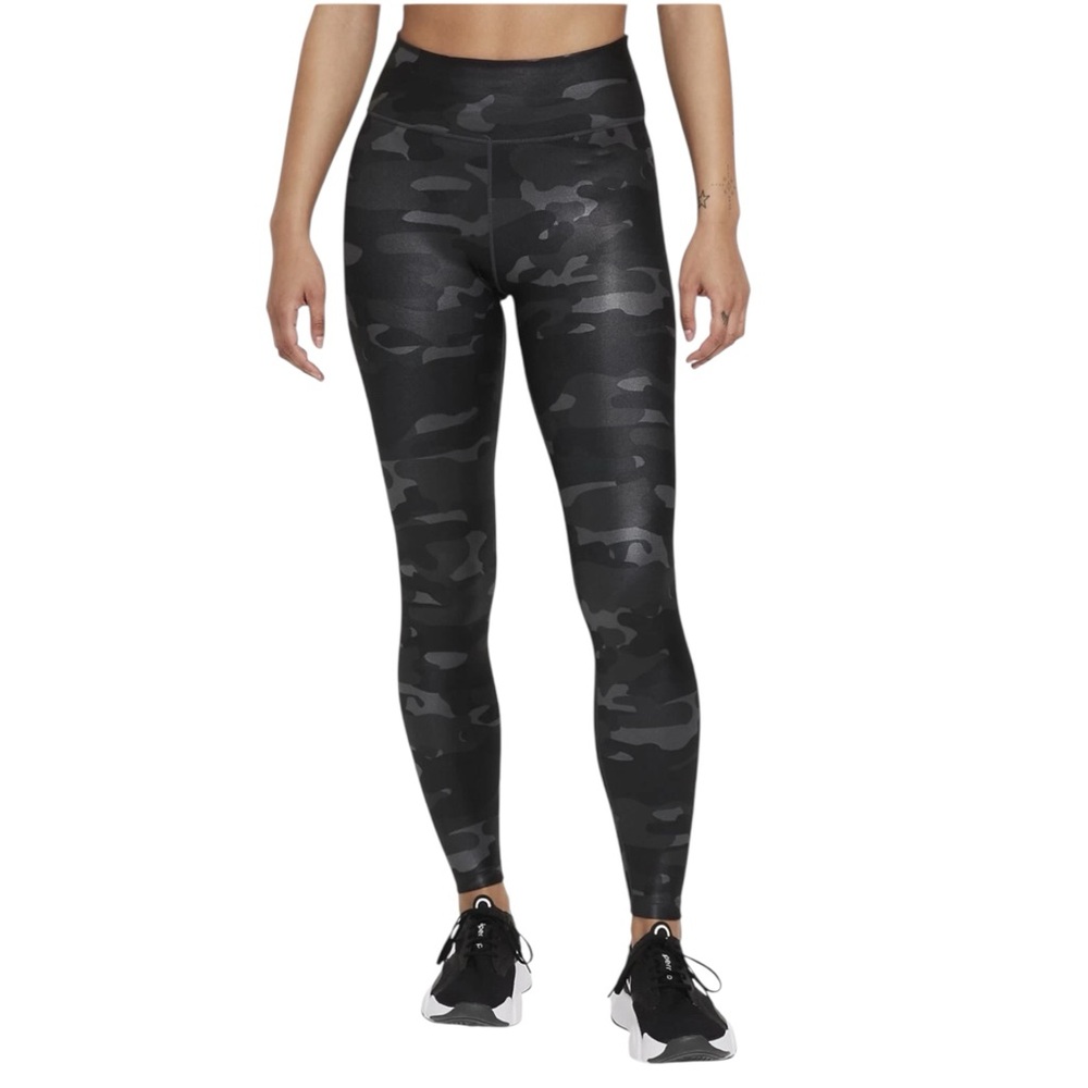 Nike One Dri-FIT Camo Full Length Leggings Size Large NWT
